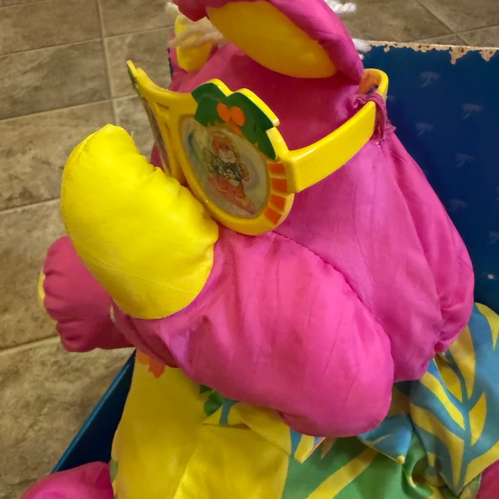 Fisher-Price The Wild Puffalumps Rhino Pink Plush Vintage 80s 90s Toy 8050 - Picture 7 of 16